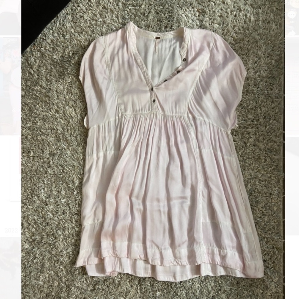 Free People Satin Babydoll Dress